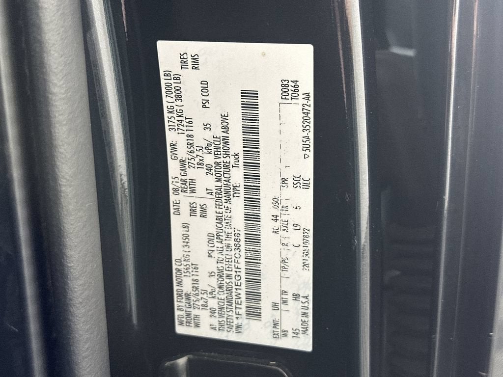 2015 Ford F-150 LARIAT