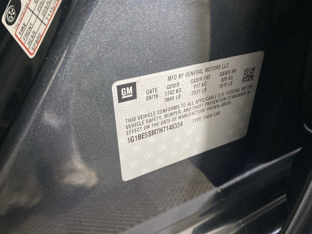 2017 Chevrolet Cruze LT