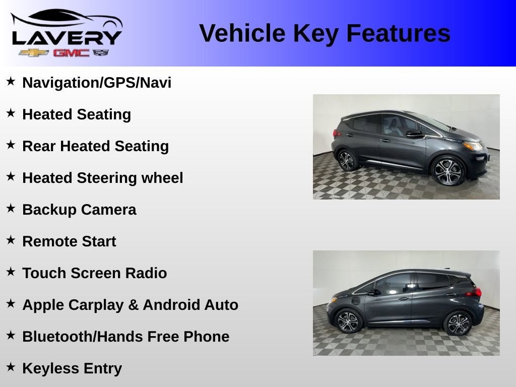 Used 2017 Chevrolet Bolt EV Premier with VIN 1G1FX6S05H4169286 for sale in Alliance, OH