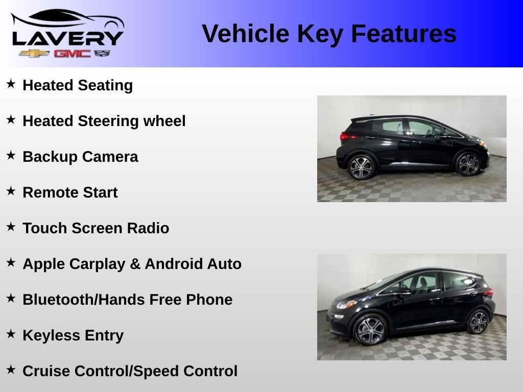 Used 2019 Chevrolet Bolt EV Premier with VIN 1G1FZ6S01K4103514 for sale in Alliance, OH