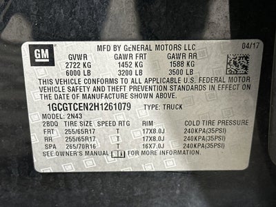2017 Chevrolet Colorado 4WD LT