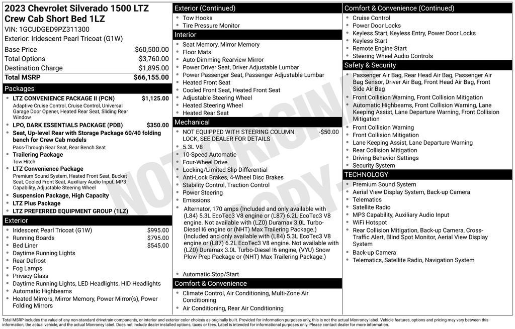 2023 Chevrolet Silverado 1500 LTZ