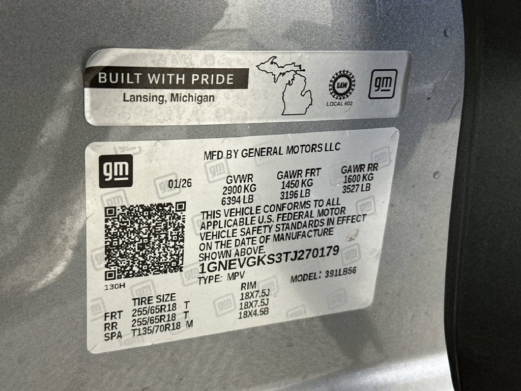 2026 Chevrolet Traverse LT