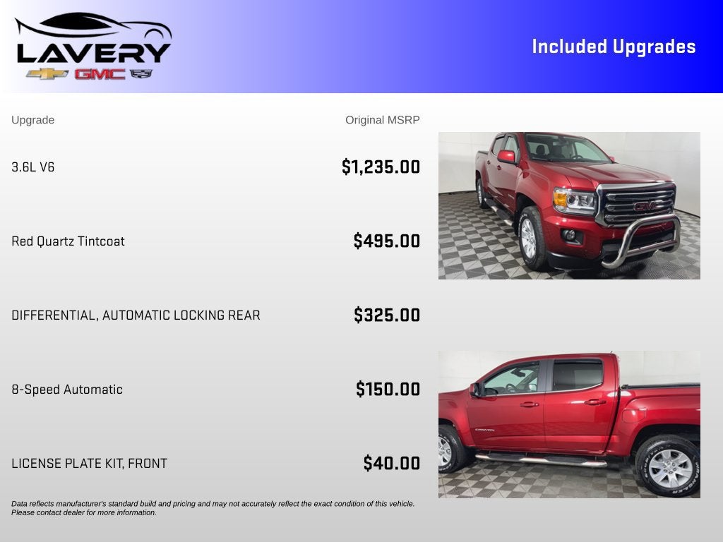 2017 GMC Canyon 2WD SLE