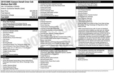 2018 GMC Canyon 4WD Denali