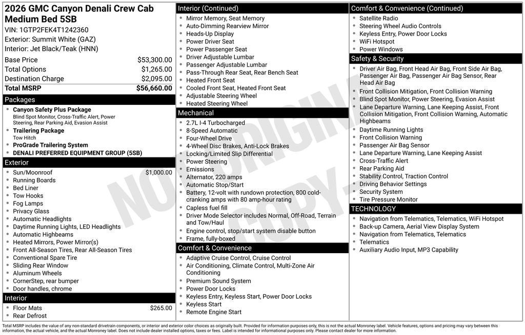 2026 GMC Canyon Denali