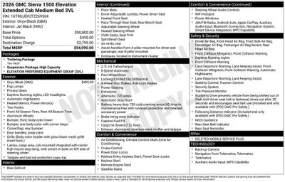 2026 GMC Sierra 1500 Elevation