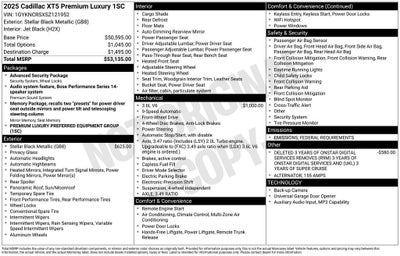 2025 Cadillac XT5 Premium Luxury