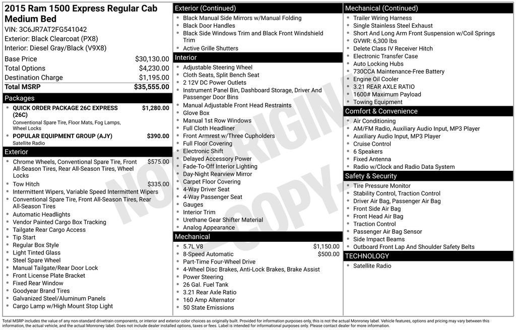 2015 RAM 1500 Express