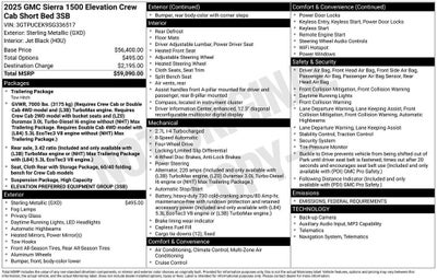 2025 GMC Sierra 1500 Elevation