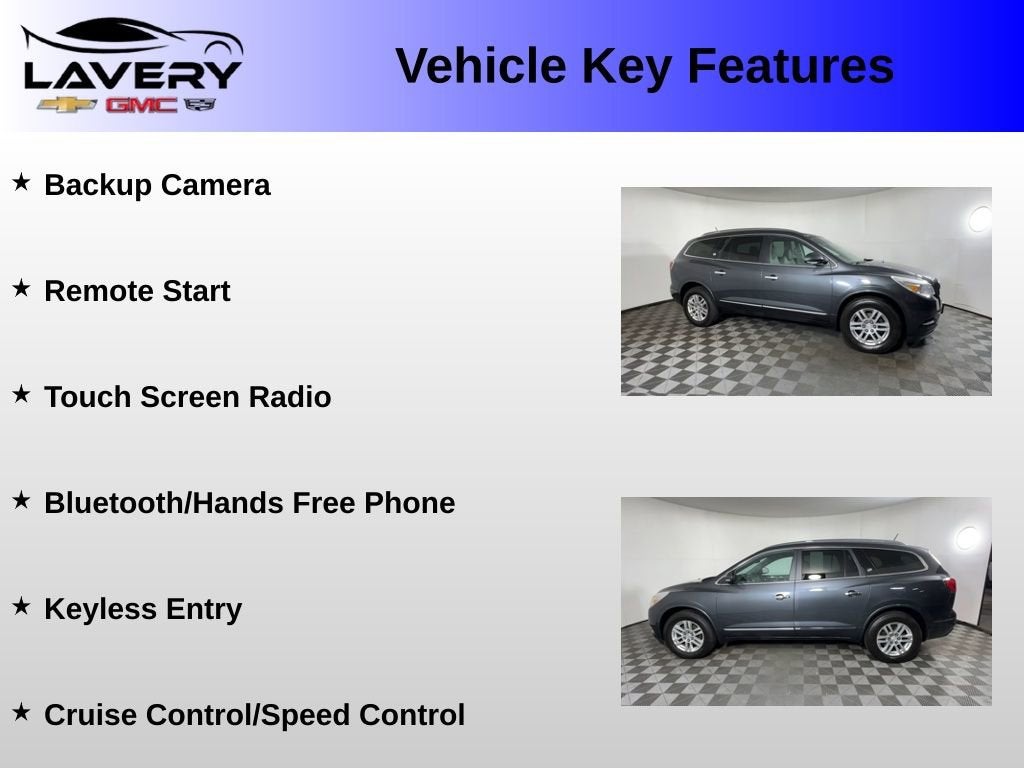 Used 2013 Buick Enclave Convenience with VIN 5GAKVBKD8DJ187267 for sale in Alliance, OH