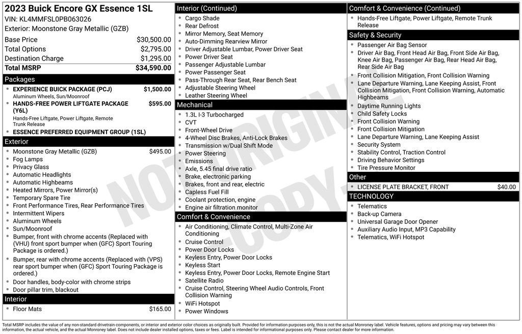 2023 Buick Encore GX Essence