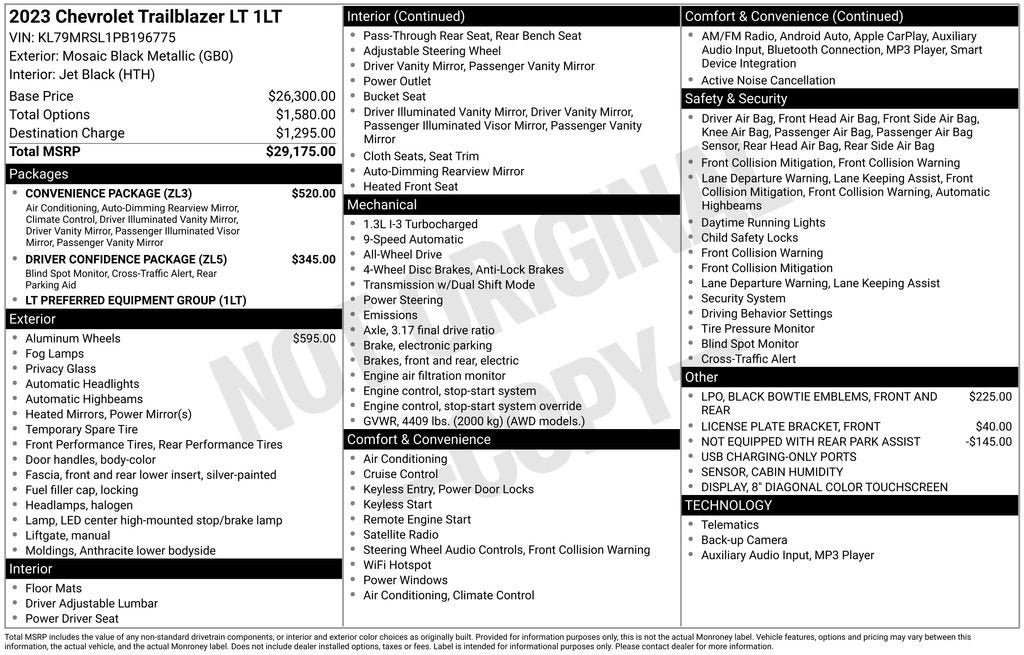 2023 Chevrolet Trailblazer LT