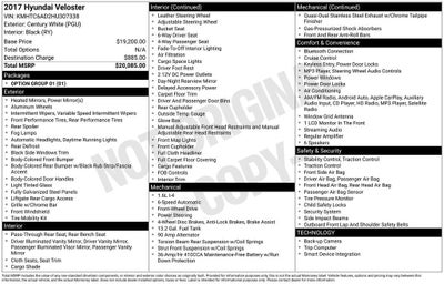 2017 Hyundai Veloster Base w/Black