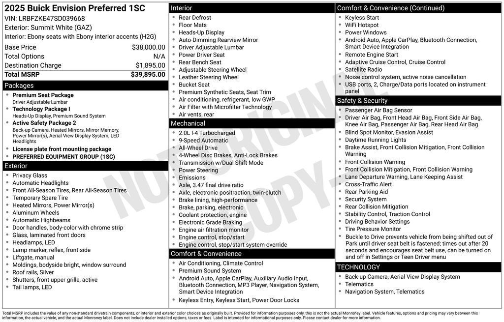2025 Buick Envision Preferred